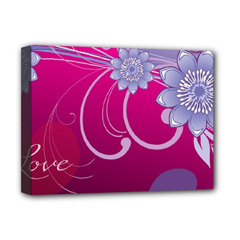 Love Flowers Deluxe Canvas 16  x 12  