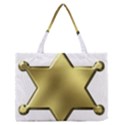 Sheriff Badge Clip Art Medium Zipper Tote Bag View1