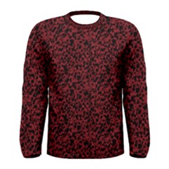 Red Coral Pattern Men s Long Sleeve Tee by Valentinaart