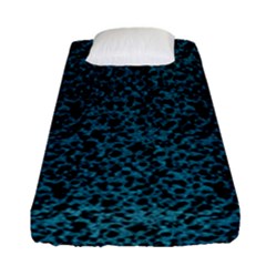 Blue Coral Pattern Fitted Sheet (single Size) by Valentinaart