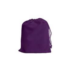 Purple Texture Drawstring Pouches (small)  by Valentinaart