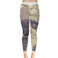 River Globe Leggings  by MTNDesignco