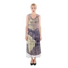 River Globe Sleeveless Maxi Dress by MTNDesignco