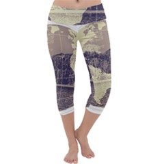 River Globe Capri Yoga Leggings by MTNDesignco