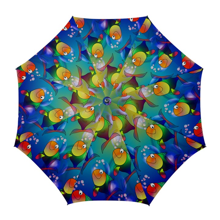Fish Pattern Golf Umbrellas