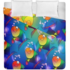 Fish Pattern Duvet Cover Double Side (king Size)