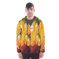 Abstract Fish Artwork Digital Art Hooded Wind Breaker (men) by Nexatart