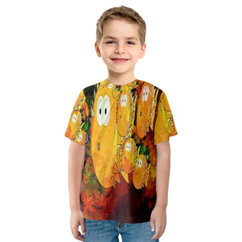 Abstract Fish Artwork Digital Art Kids  Sport Mesh Tee by Nexatart