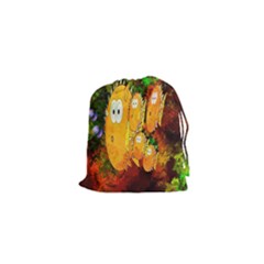 Abstract Fish Artwork Digital Art Drawstring Pouches (xs)  by Nexatart