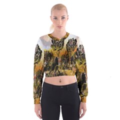 Abstract Digital Art Women s Cropped Sweatshirt by Nexatart