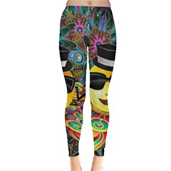 Abstract Digital Art Leggings  by Nexatart