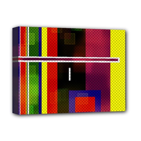 Abstract Art Geometric Background Deluxe Canvas 16  x 12  