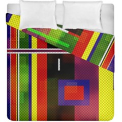 Abstract Art Geometric Background Duvet Cover Double Side (king Size) by Nexatart