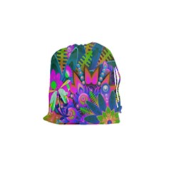 Abstract Digital Art  Drawstring Pouches (small) 