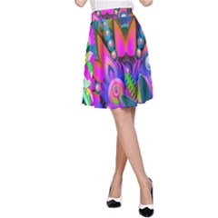 Abstract Digital Art  A-line Skirt