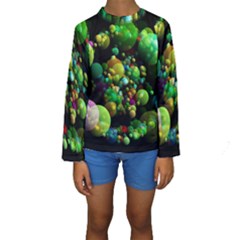 Abstract Balls Color About Kids  Long Sleeve Swimwear by Nexatart