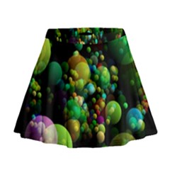 Abstract Balls Color About Mini Flare Skirt by Nexatart