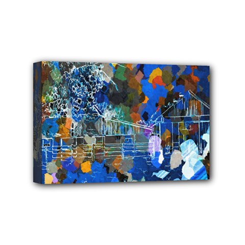 Abstract Farm Digital Art Mini Canvas 6  x 4 