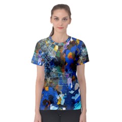 Abstract Farm Digital Art Women s Sport Mesh Tee