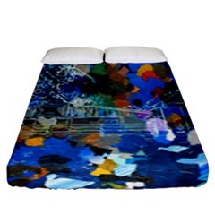 Abstract Farm Digital Art Fitted Sheet (King Size)