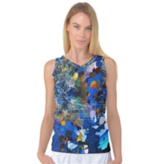 Abstract Farm Digital Art Women s Basketball Tank Top