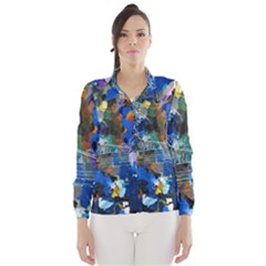 Abstract Farm Digital Art Wind Breaker (Women)