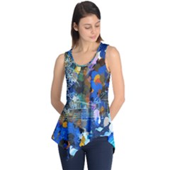 Abstract Farm Digital Art Sleeveless Tunic