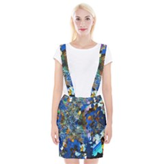 Abstract Farm Digital Art Suspender Skirt