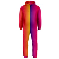 Abstract Rainbow Hooded Jumpsuit (men) 