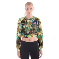 Abstract Digital Art Women s Cropped Sweatshirt by Nexatart