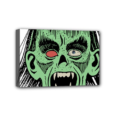 Zombie Face Vector Clipart Mini Canvas 6  X 4  by Nexatart