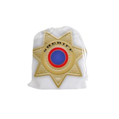 Sheriff S Star Sheriff Star Chief Drawstring Pouches (medium) 