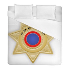 Sheriff S Star Sheriff Star Chief Duvet Cover (full/ Double Size) by Nexatart