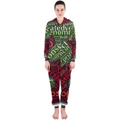 Tao Duality Binary Opposites Hooded Jumpsuit (ladies)  by Nexatart