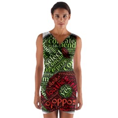 Tao Duality Binary Opposites Wrap Front Bodycon Dress by Nexatart