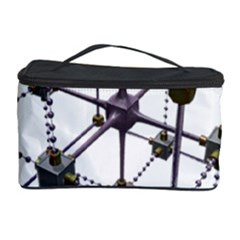 Grid Construction Structure Metal Cosmetic Storage Case by Nexatart