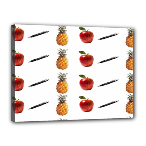 Ppap Pen Pineapple Apple Pen Canvas 16  X 12  by Nexatart