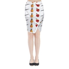 Ppap Pen Pineapple Apple Pen Midi Wrap Pencil Skirt