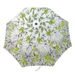 Floral Pattern Background Folding Umbrellas by Nexatart