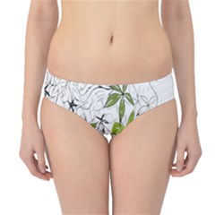 Floral Pattern Background Hipster Bikini Bottoms