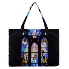 Art Church Window Medium Zipper Tote Bag