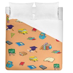 School Rocks! Duvet Cover (queen Size) by athenastemple