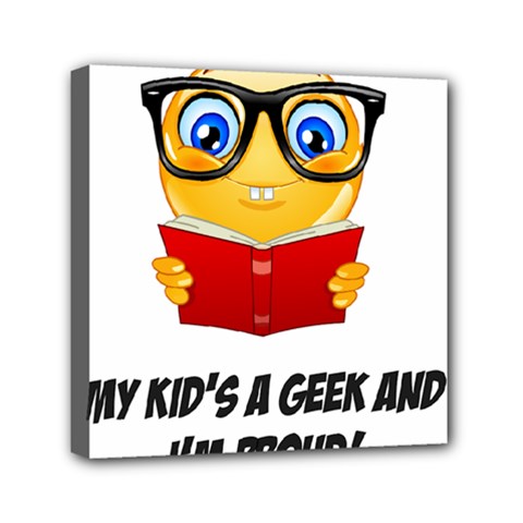 Geek Kid Mini Canvas 6  X 6  by athenastemple