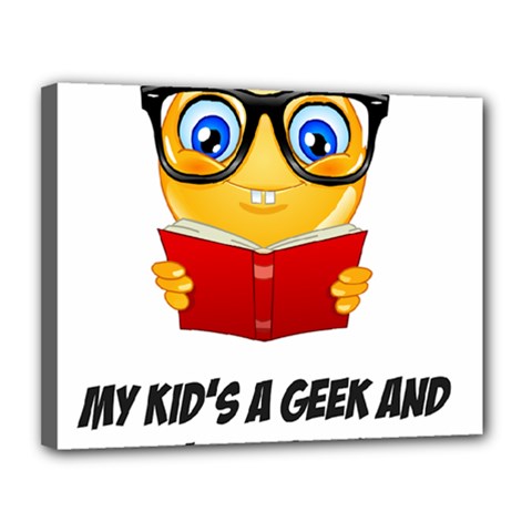 Geek Kid Canvas 14  X 11  by athenastemple