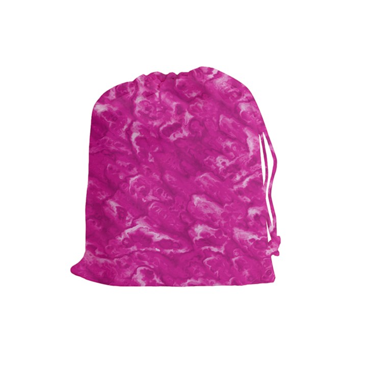 Pink Pouch - Large Drawstring Pouch (Large)