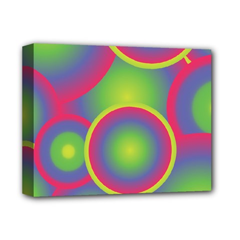 Background Colourful Circles Deluxe Canvas 14  X 11 