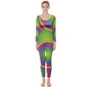 Background Colourful Circles Long Sleeve Catsuit View1