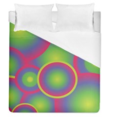 Background Colourful Circles Duvet Cover (queen Size) by Nexatart