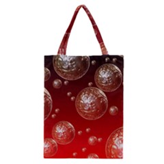 Background Red Blow Balls Deco Classic Tote Bag by Nexatart