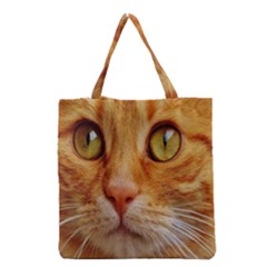 Cat Red Cute Mackerel Tiger Sweet Grocery Tote Bag by Nexatart